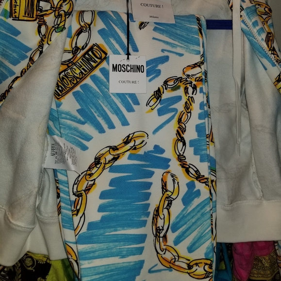 MOSCHINO Joggers Set with Crop Top  Hoodie - Picture 7 of 17